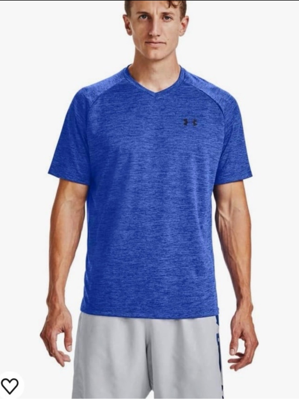 Under Armour Men's V-Neck Short Sleeve, Moisture Wicking Shirt